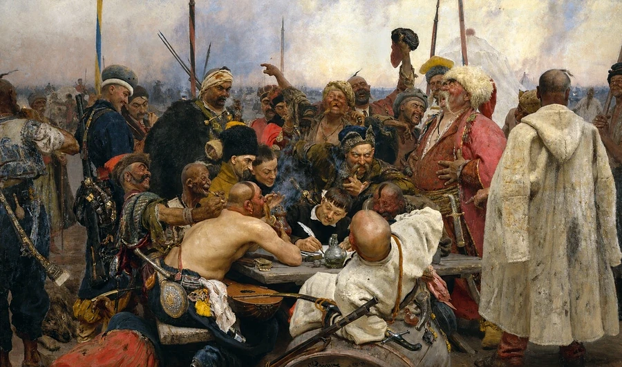 Запорожці пишуть листа турецькому султану