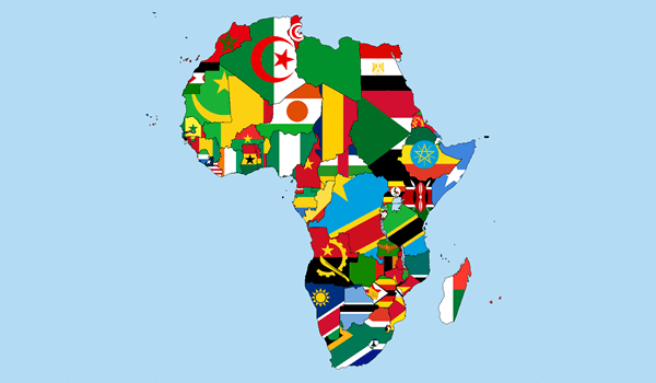 Прапори країн Африки